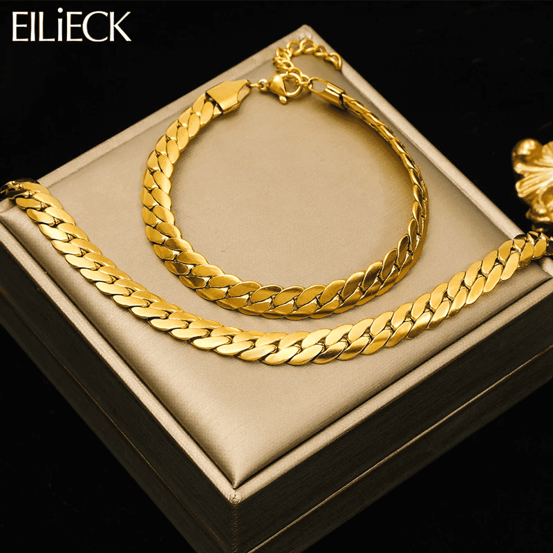 Conjunto de Colar e Pulseira EILIECK - lgfjoias