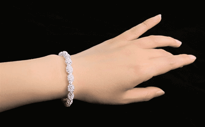 Pulseira de Prata Feminina - Luxo e Elegância.