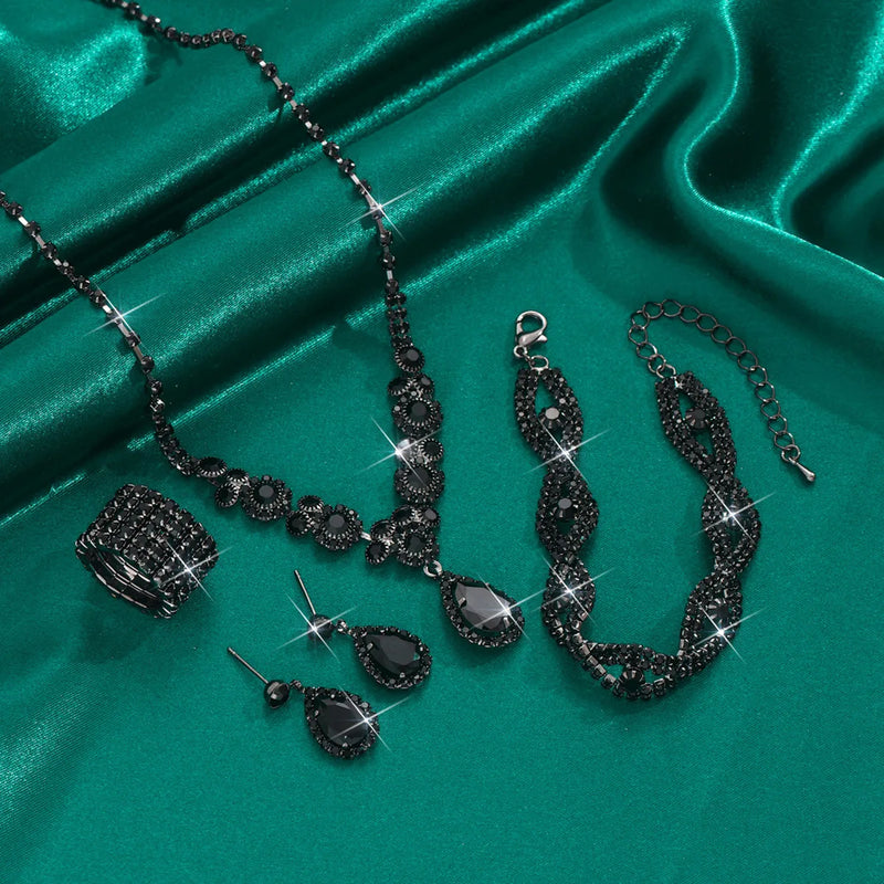 Conjunto de Joias com Zircônia Cúbica